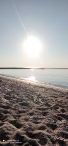 a beach with a ball in the sand at Будинок в Одесі біля моря 16 станція Фонтану in Odesa