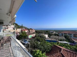 a view from the balcony of a house at Dhoma Plazhi Husi in Himare