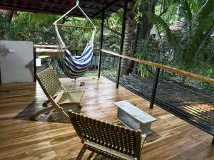Balkón nebo terasa v ubytování Calala Lodge