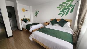 Letto o letti in una camera di Hotel Natural Sevgi