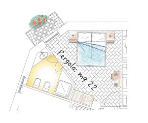 Půdorys ubytování Porta Ronca - B&B, Suites & Apts