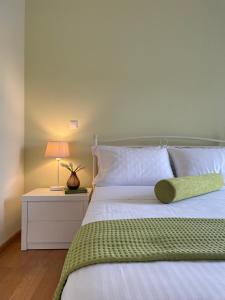 A bed or beds in a room at Olgas Luxury Villa, Corfu Greece