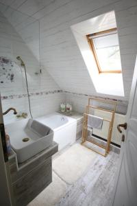 Kúpeľňa v ubytovaní Aranyhaj Apartman