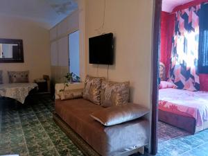 Postel nebo postele na pokoji v ubytování Family home Tetouan