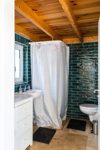 Et badeværelse på Ferienhaus Gartenglück