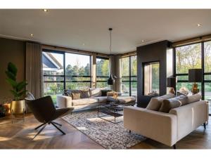 Χώρος καθιστικού στο Wellness Villa, Texel