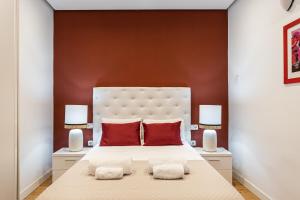 Postel nebo postele na pokoji v ubytování Waou Apartamentos en Sol Superior 2