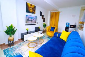 Posezení v ubytování One bedroom near garden city