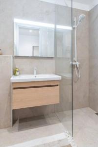 Vannituba majutusasutuses Uus korter Pärnu rannarajoonis +14 fotot