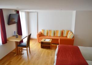 TV a/nebo společenská místnost v ubytování Hotel Grimsel