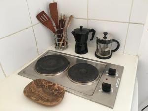 Køkken eller tekøkken på Nîmes centre sur les toits - clim mobile