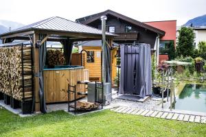 Vonkajšia záhrada v ubytovaní Gästehaus Waldrand Garni