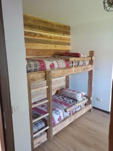 a room with bunk beds in a room at AlBy&B in Arnoldstein