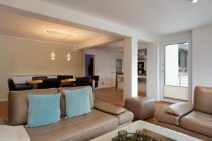 Posezení v ubytování Design Apartment in Eppelheim