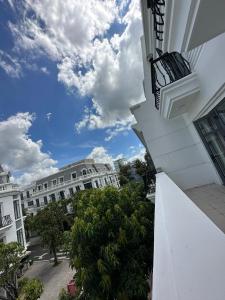 a view from the balcony of a building at RUBY HOTEL in Tây Ninh +40 photos
