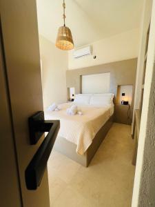 Posteľ alebo postele v izbe v ubytovaní Thermyes Villas 3 with private pool