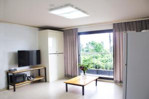 TV a/nebo společenská místnost v ubytování Dammora Resort