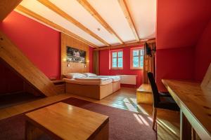 Postel nebo postele na pokoji v ubytování Hotel Sepetná