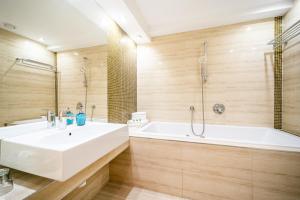 Koupelna v ubytování Hotel Sepetná