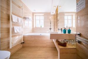Koupelna v ubytování Hotel Sepetná