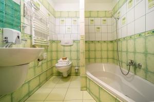 Koupelna v ubytování Hotel Sepetná