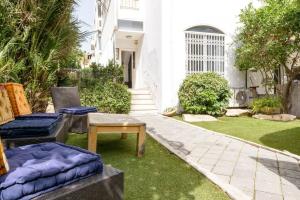 Zahrada ubytování Garden apartment -Dizengoff Square, private garden