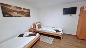 Postel nebo postele na pokoji v ubytování Apartmani - Kladovski Konak