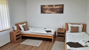 Postel nebo postele na pokoji v ubytování Apartmani - Kladovski Konak