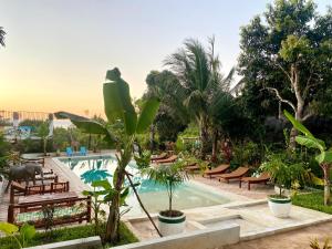 Bazén v ubytování Kingstone lodge zanzibar nebo v jeho okolí