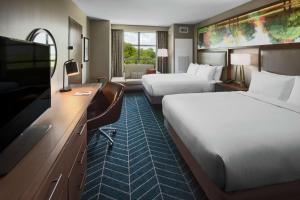 The Bevy Hotel Boerne, A Doubletree By Hilton客房内的一张或多张床位