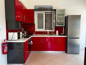 Kuchyň nebo kuchyňský kout v ubytování Teo Apartments Gouvia + 12 fotografií
