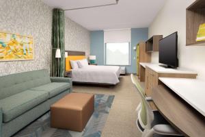 Home2 Suites By Hilton St. Augustine I-95客房内的一张或多张床位