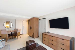 TV a/nebo společenská místnost v ubytování DoubleTree by Hilton San Antonio Northwest - La Cantera