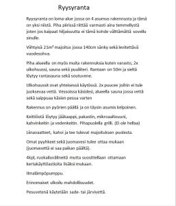 Captura de pantalla de una página de un documento en Ryysyranta, 