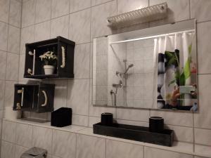 Ένα μπάνιο στο Ferienwohnung 37 Sonnenwald +48 φωτογραφίες
