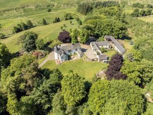 an aerial view of a large estate with trees at Barn Cottage 2 bedroom with gorgeous views in Dunblane