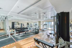 Treningsrom og/eller treningsutstyr på White Sage - Luxurious Studio in JLT With City Skyline View