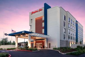 a rendering of the front of a holiday inn hotel at Hampton Inn Bellingham Airport, WA in Bellingham