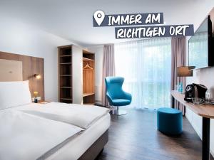 ACHAT Hotel Stuttgart Zuffenhausen 객실 침대