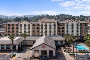 an aerial view of the hotel at the resort at Hilton Garden Inn Pomona, CA in Pomona