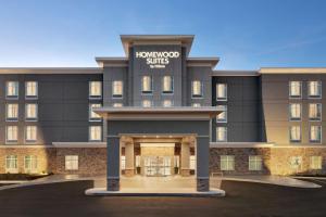 una representación de la parte delantera de un hotel en Homewood Suites By Hilton Mcdonough en McDonough