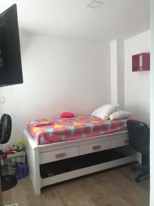 Łóżko lub łóżka w pokoju w obiekcie Beautiful & Central Penthouse in Quibdó