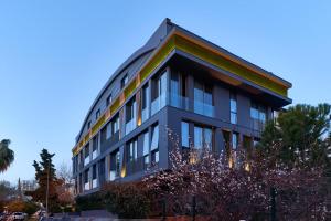 a large building with a lot of windows at Loft 1502 in Antalya