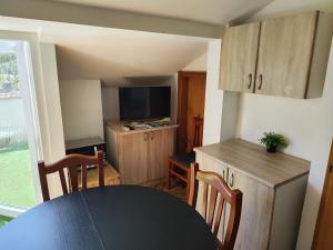 Kuchyň nebo kuchyňský kout v ubytování Apartments Ivo