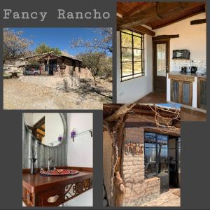 un collage di foto di una casa e di un bagno di Fancy Rancho a Cafayate