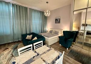 Χώρος καθιστικού στο Kings main square Apartment