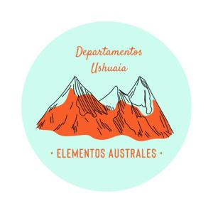 una montaña con las palabras decemberants australias en Tierra en Ushuaia