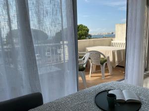 Balkon oz. terasa v nastanitvi Studio le Vue mer Accès direct à la plage Parking privé Clim belle terrasse