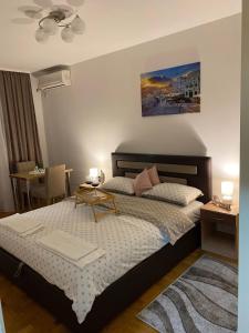 Krevet ili kreveti u jedinici u okviru objekta Apartman NS Dan CENTAR
