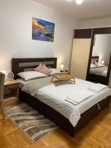 Krevet ili kreveti u jedinici u okviru objekta Apartman NS Dan CENTAR +18 fotografija
